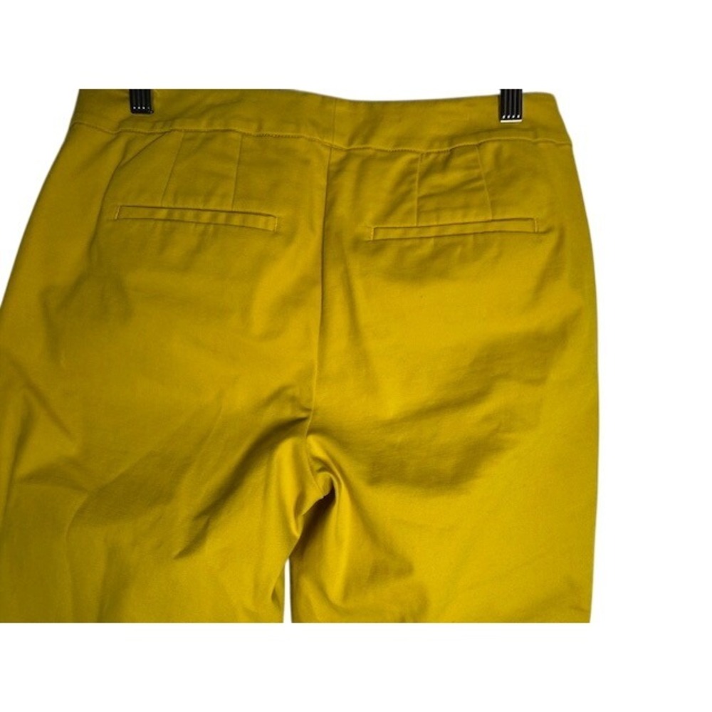 Boden Womens Pants Size Yellow Stretch Chino Career Casual Polka Dot - 6R - Picture 4 of 11